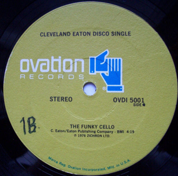 Cleveland Eaton : The Funky Cello / Bama Boogie Woogie (12", Single)