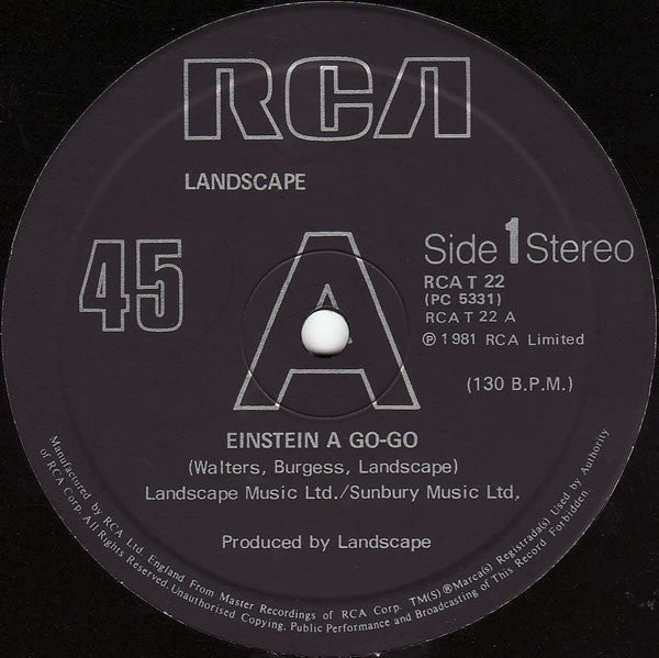 Landscape : Einstein A Go-Go (12",45 RPM,Single,Repress)