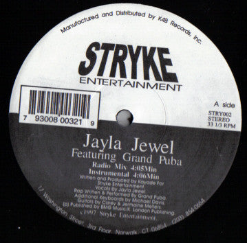 Jayla Jewel Featuring Grand Puba : I Like What U Do To Me (12",33 ⅓ RPM)