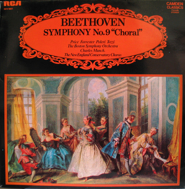 Ludwig van Beethoven, Leontyne Price, Maureen Forrester, David Poleri, Giorgio Tozzi, Boston Symphony Orchestra, Charles Munch . New England Conservatory Chorus : Symphony No.9 "Choral" (LP)