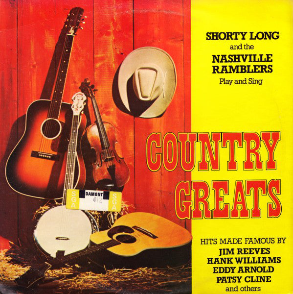 Shorty Long (3) And The Nashville Ramblers (2) : Country Greats (LP, Album)