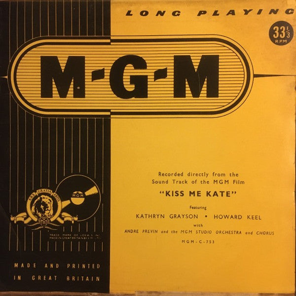 Various : Kiss Me Kate (LP, Album)