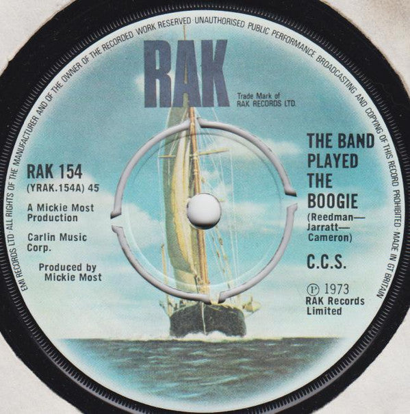 CCS : The Band Played The Boogie (7",45 RPM,Single)