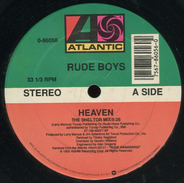 Rude Boys : Heaven (12",33 ⅓ RPM,Stereo)