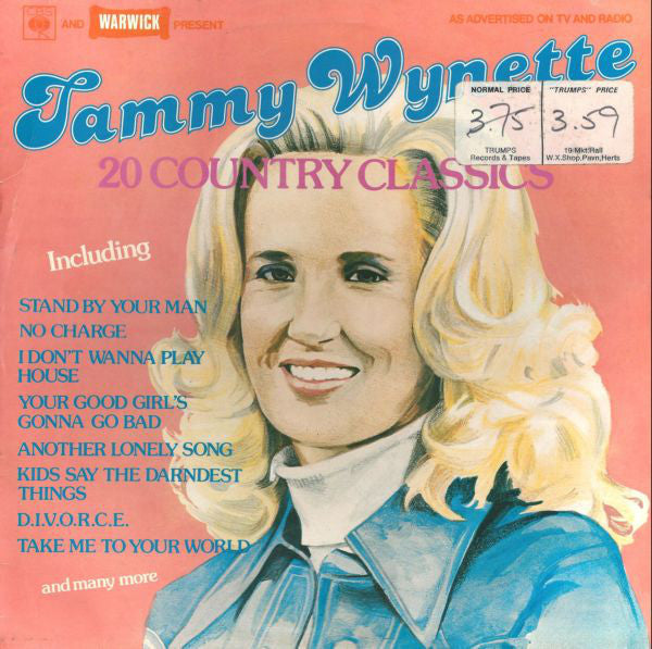 Tammy Wynette : Twenty Country Classics (LP, Comp)