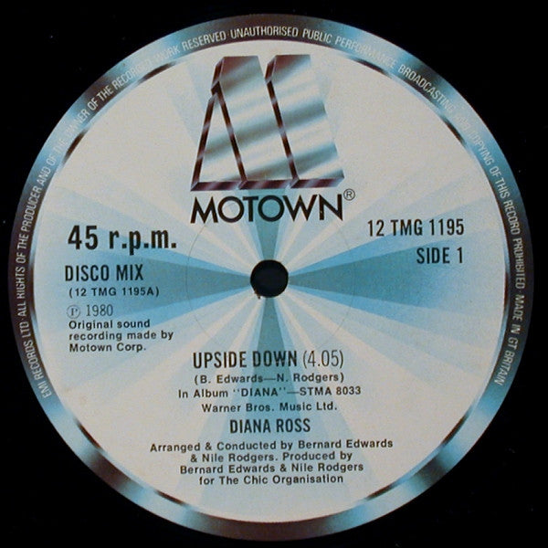 Diana Ross : Upside Down (12",45 RPM,Single)