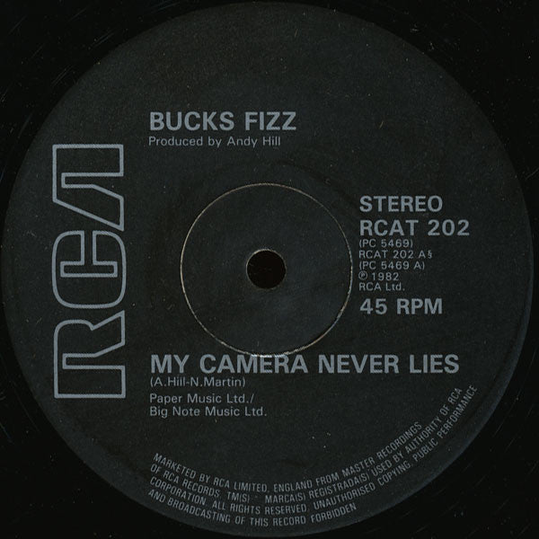 Bucks Fizz : My Camera Never Lies (12", Single)