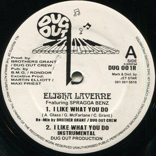 Elisha La'Verne Featuring Spragga Benz : I Like What You Do (12",33 ⅓ RPM)