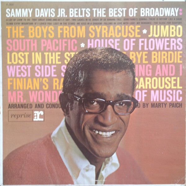 Sammy Davis Jr. : Sammy Davis Jr. Belts The Best Of Broadway (LP)