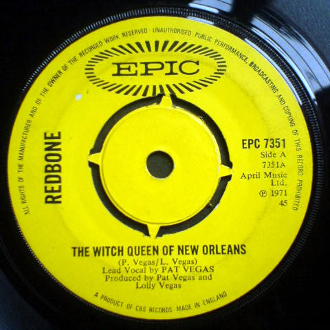 Redbone : The Witch Queen Of New Orleans (7",45 RPM,Single)