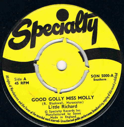 Little Richard : Good Golly Miss Molly (7", Mono)