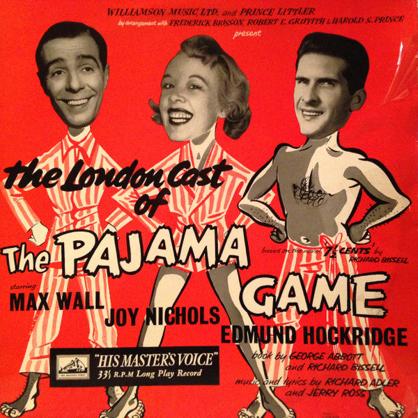 The London Cast Of The Pajama Game, Max Wall, Joy Nichols, Edmund Hockridge - Richard Adler, Jerry Ross (2) : The Pajama Game (LP, Album, Mono)