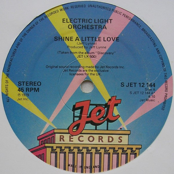 Electric Light Orchestra : Shine A Little Love / Jungle (12",45 RPM,Single,Stereo)