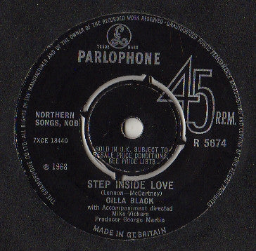 Cilla Black : Step Inside Love (7")