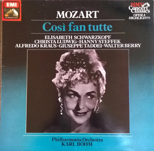 Wolfgang Amadeus Mozart / Philharmonia Orchestra Conducted By Karl Böhm : Così Fan Tutte Highlights (LP, Album, Comp)