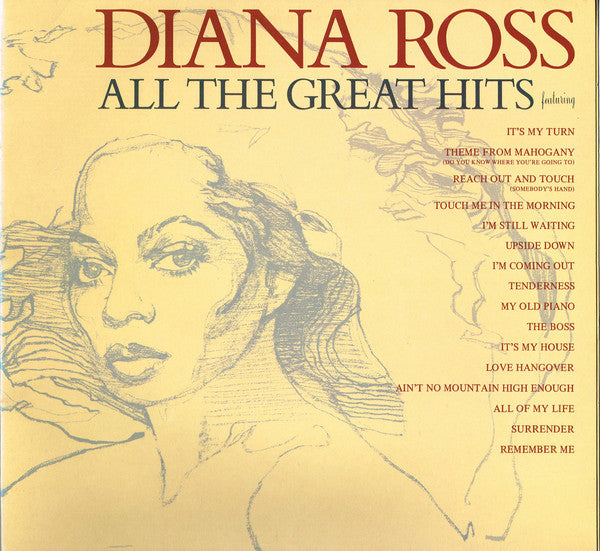 Diana Ross : All The Great Hits (LP,Compilation,Stereo)