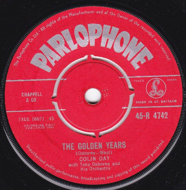 Colin Day : The Golden Years (7", Single)