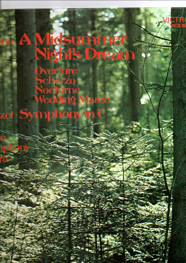 Felix Mendelssohn-Bartholdy, Georges Bizet, The Chicago Symphony Orchestra, Jean Martinon : A Midsummer Night's Dream / Symphony In C Major (LP, Album)