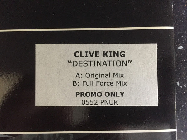 Clive King : Destination (12",Promo,White Label)