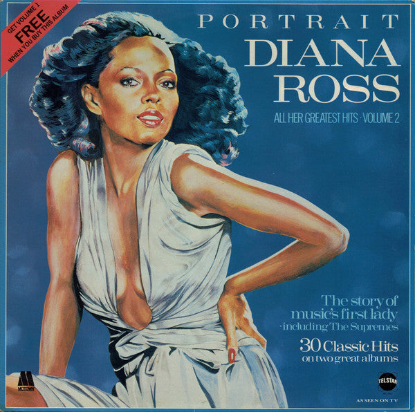 Diana Ross : Portrait - All Her Greatest Hits - Volume 2 (LP,Compilation,Stereo)